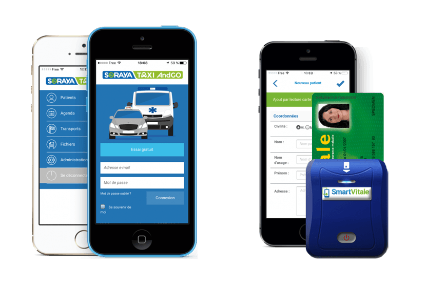 Application mobile pour les taxis conventionnés CPAM